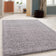 High-pile rug - Solid Light Grey