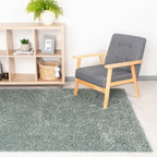 High-pile runner - Solid Blue/Green