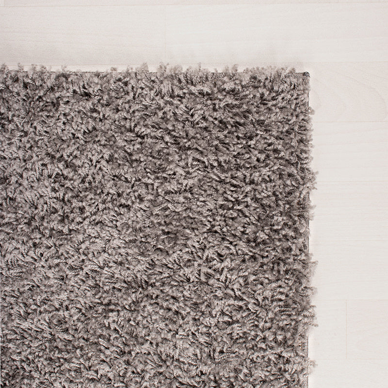 High-pile rug - Solid Light Grey
