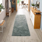High-pile runner - Solid Blue/Green