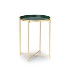 Side table - Ella gold green