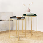 Side table - Ella gold green