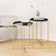 Side table - Ella Gold Grey