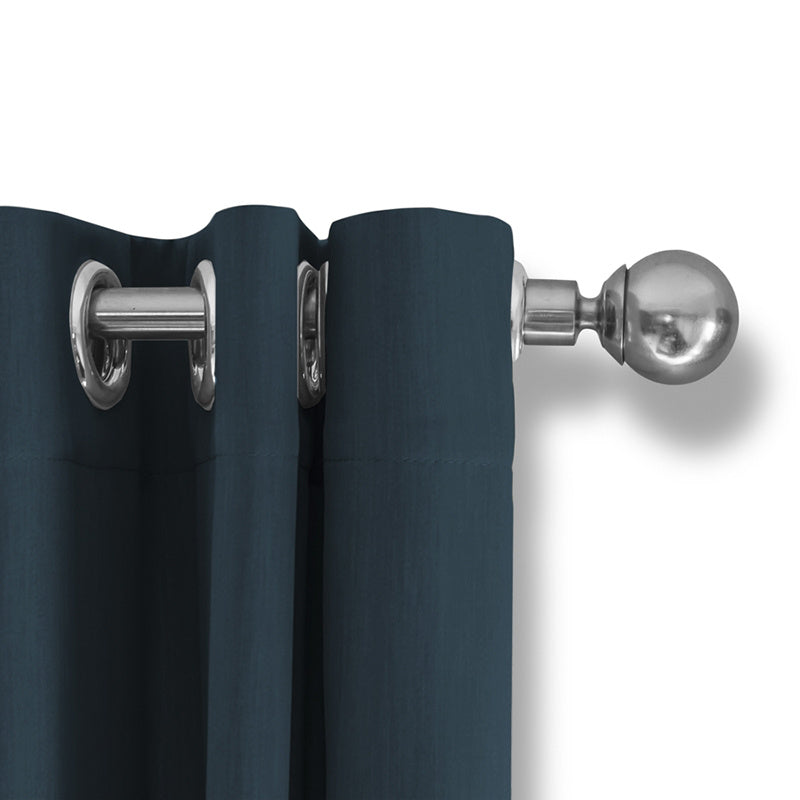 Luxury blackout curtains - Teal - Rings