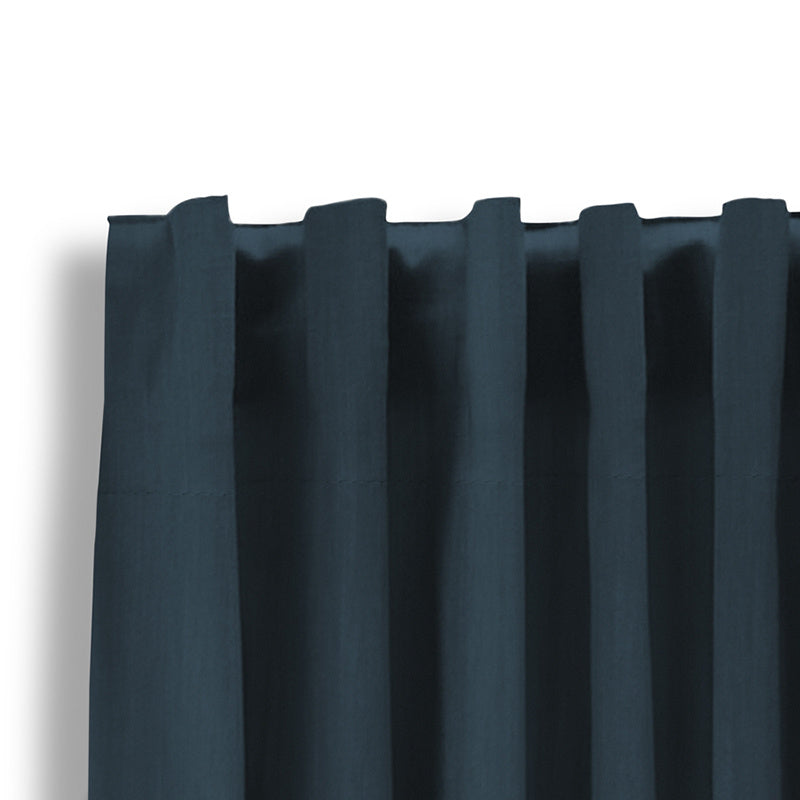 Luxury blackout curtains - Teal - Hooks