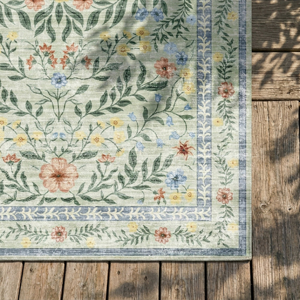 Vintage outdoor rug - Luana Dark Green