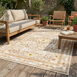 Vintage outdoor rug - Luana Yellow
