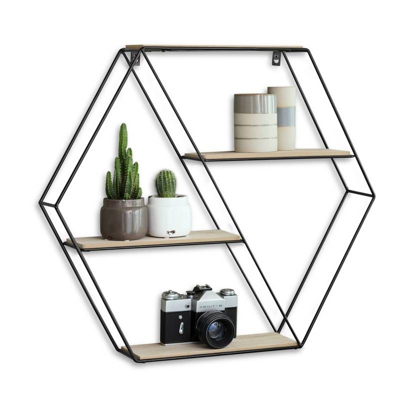Vintage wall rack – Hexagon