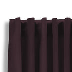Luxury blackout curtains - Wine - hooks