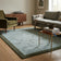 Low-pile rug - Lucien Border Green