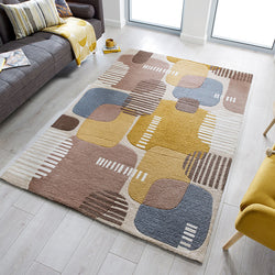 Modern rug - Zeso Pop Ochre Yellow