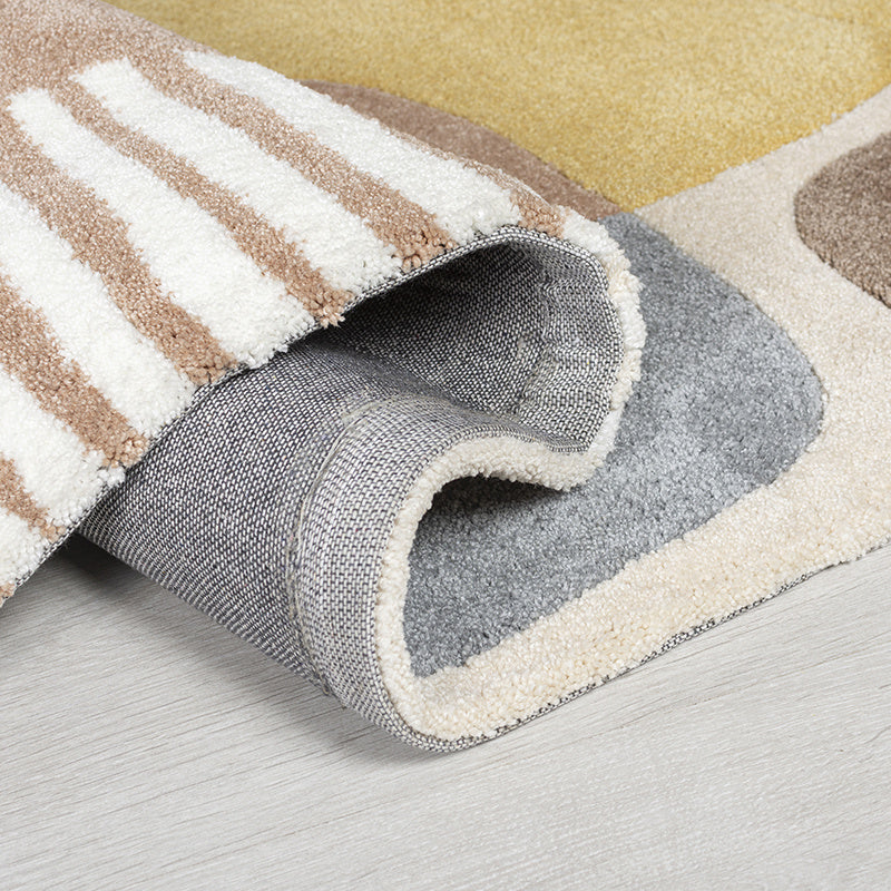 Modern rug - Zeso Pop Ochre Yellow